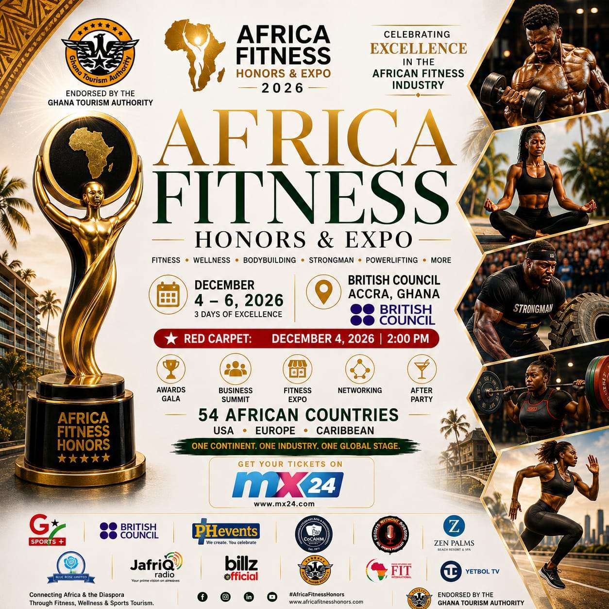 Africa Fitness Honors & Expo flyer